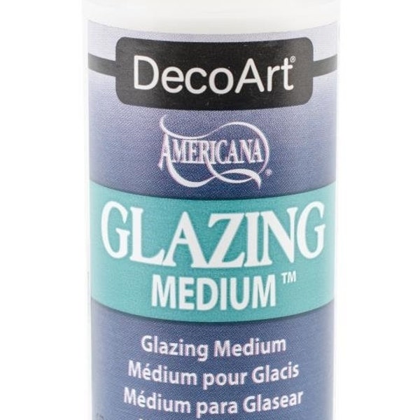 2oz Clear Semi Gloss Glazing Medium - Create custom glaze finishes by mixing with any Decoart Acrylic Paint