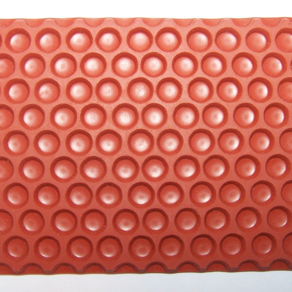 Dot Circle Pattern Unmounted RUBBER Stamp Great Deep Etched Texture for stamping Polymer, PMC, Paperclay, Fabric, Wood and Paper
