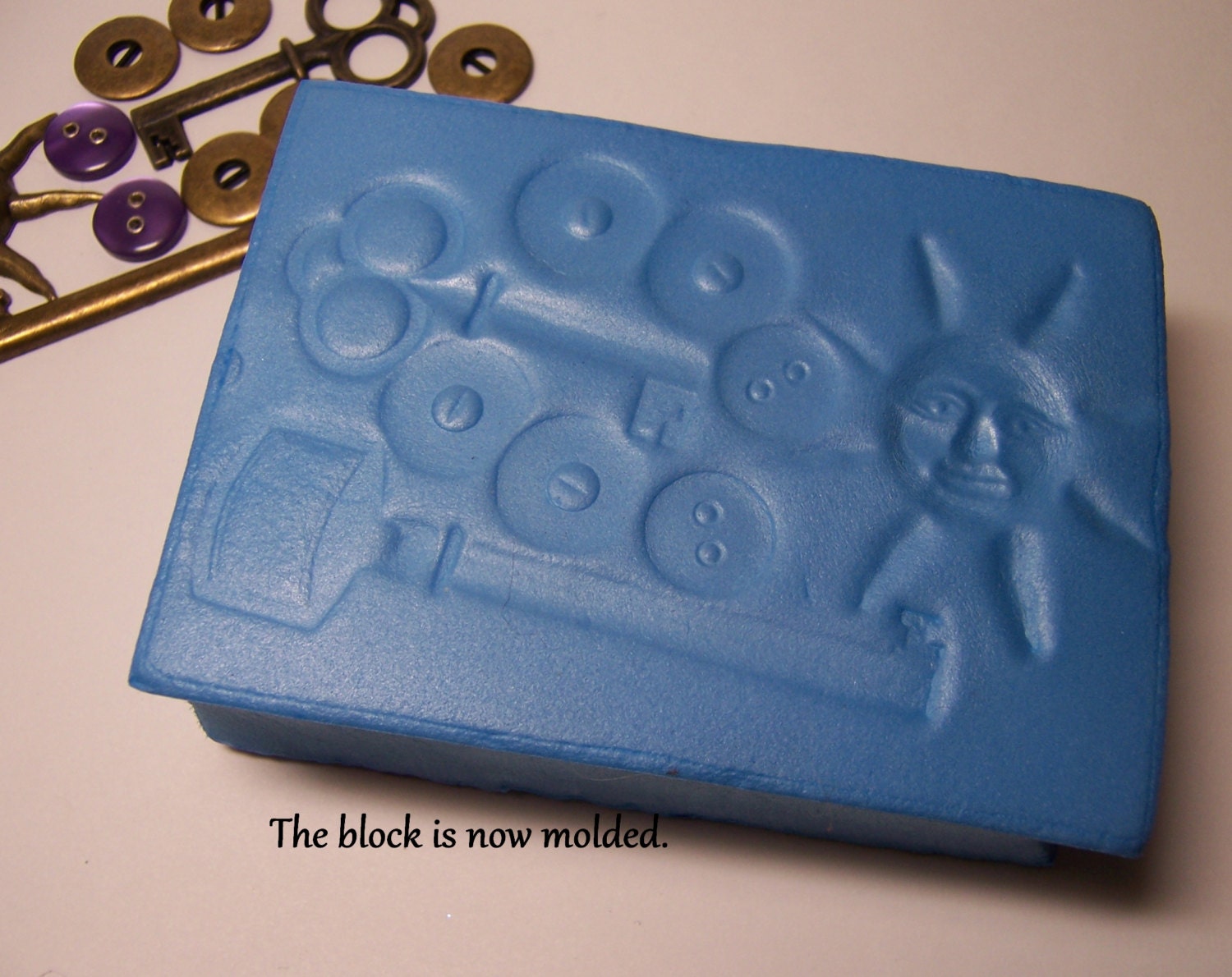 MAGIC STAMP Heat Moldable Foam Blocks Set of 4 to create your Etsy