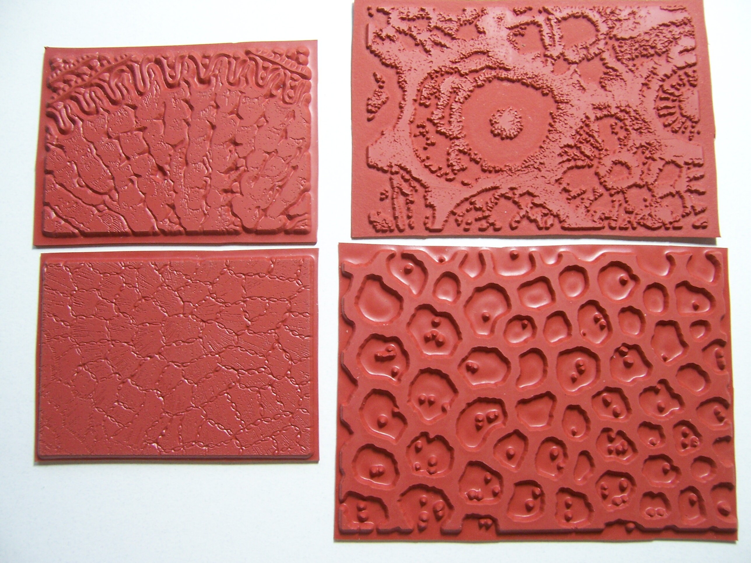 Border and Texture Rubber Stamps for Card Making 