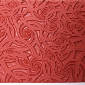 Deco Nautilus Unmounted RUBBER Stamp Great Texture Design for stamping Polymer, PMC, Paperclay, Fabric, Wood and Paper