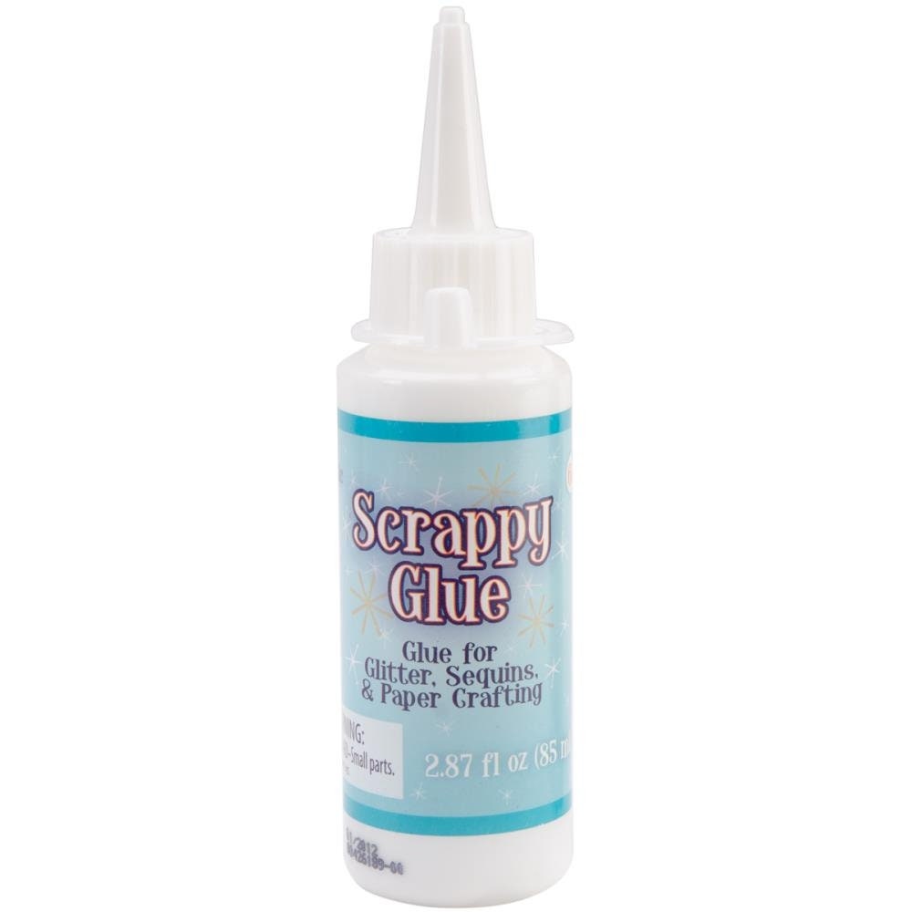 Advantus Scrappy Glue Adhesive for Glitter, Sequins & Paper Crafting  Non-toxic White Glue 2.87oz 
