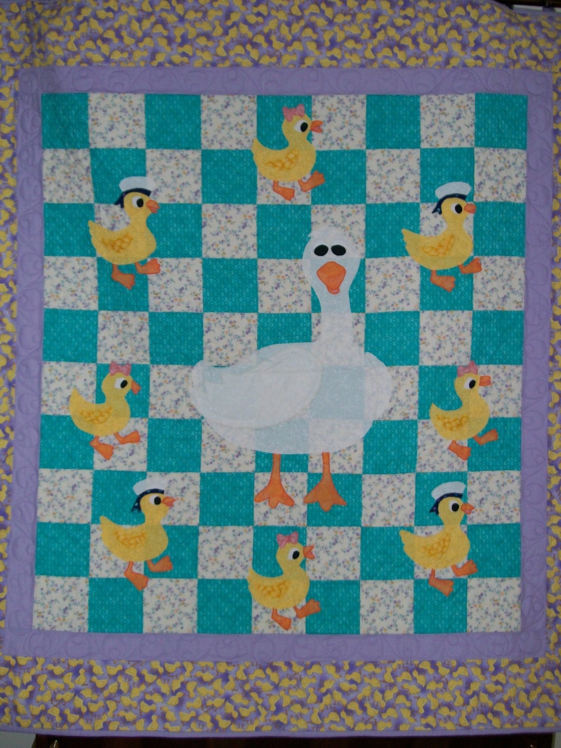 Baby quilt Mother Goose keepsake nautical blanket boy Etsy