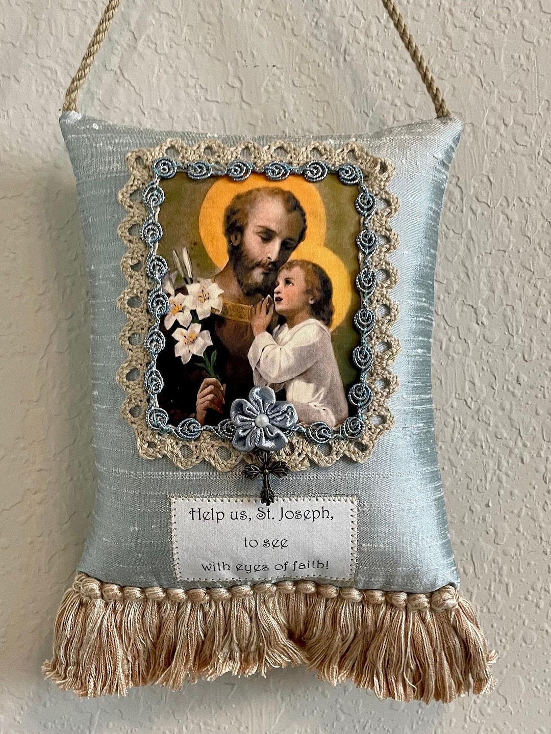 Catholic St. Joseph Gift Pillow Sachet Religious Décor for Mothers Day ...