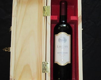 Maple and Walnut Wine Keepsake Box