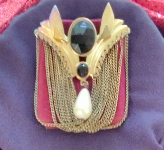 Art Deco Pin, Vintage, 1960's - image 1