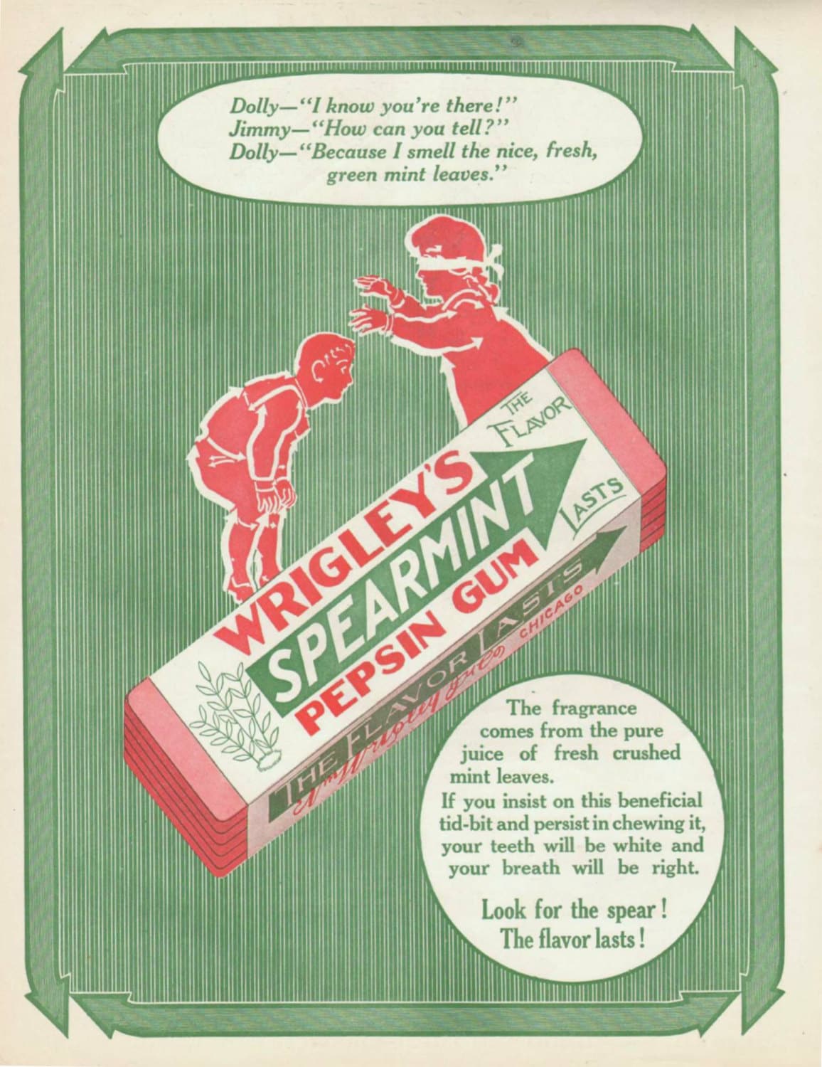 Wrigley's Chewing Gum Vintage Advertising Original 1911 | Etsy