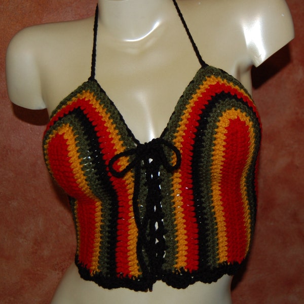 Crochet Rasta Festival Top