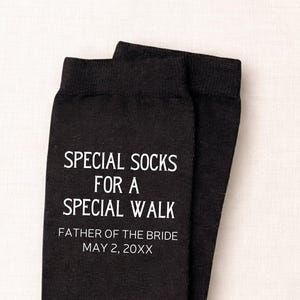 Personalized Father of the Bride Socks: Navy Wedding Keepsake
