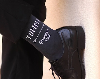 Custom Printed Socks for the Wedding Party, Personalized Groom and Groomsmen Socks, Customized Wedding Socks for Wedding Party Gifts