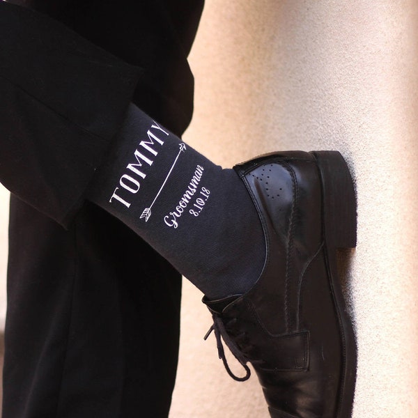 Personalized Wedding Socks: Custom Printed Groom & Groomsmen Gifts
