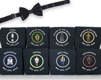 Personalized Star Wars Groomsmen Socks: Custom Wedding Party Gift