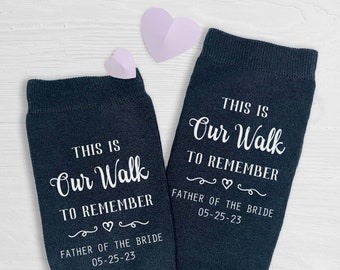 Personalized Father of the Bride Gift Socks for Dad, Personalized Dress Socks for Dad of Bride, Father of the Bride Dress Socks for Wedding