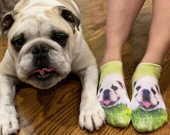 custom dog socks etsy
