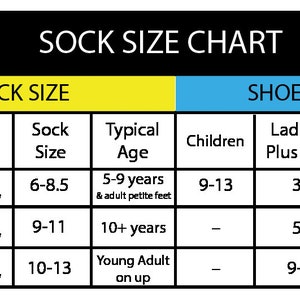 Sock sizing chart. Custom printed super cute star wars golf theme design digitally printed in ink on white cotton no show footie socks make the perfect tee tournament gifts or gifts for your star wars golf loving friends.