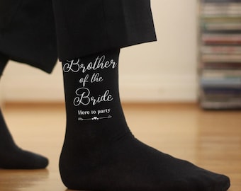 Brother of The Bride Socks: Funny Wedding Party Gift