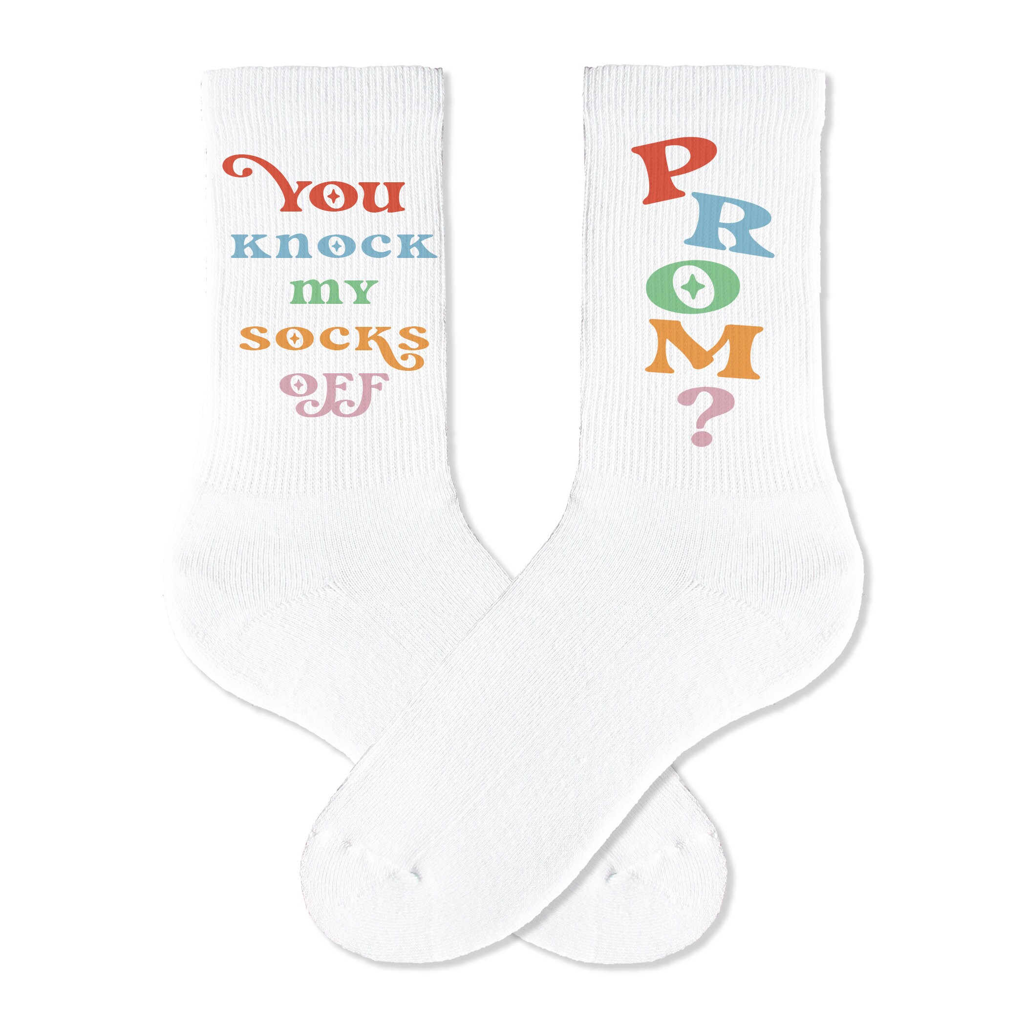 Fun Promposal Socks You Knock My Socks off Prom Proposal Etsy