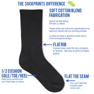 Custom Printed LOTR Wedding Socks for the Groom and Groomsmen, Personalized Socks with Wedding Role and Date, LOTR Inspired Groomsmen Socks image 7