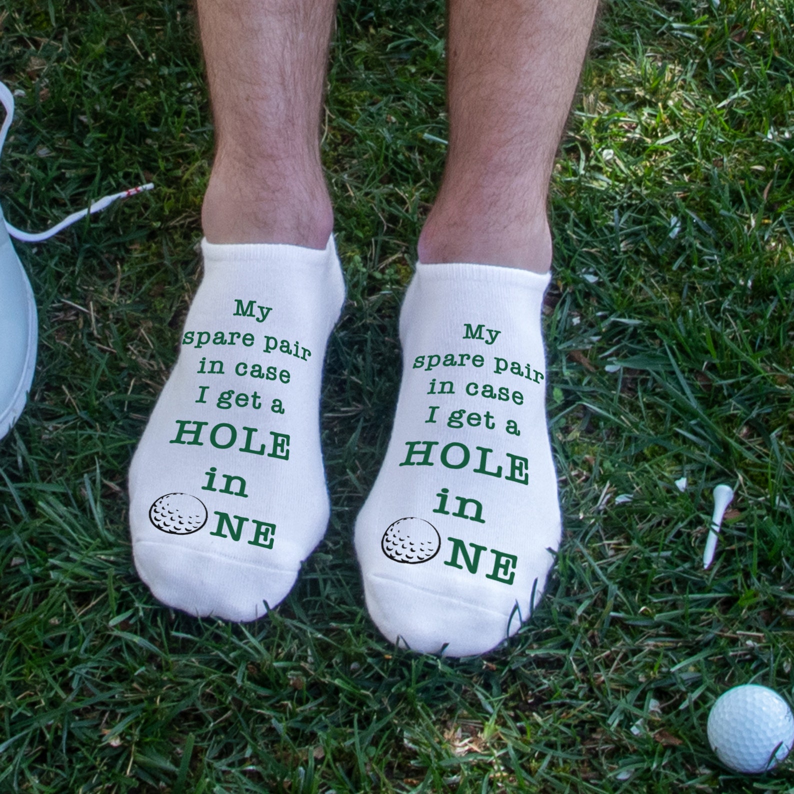 Personalized Golf No Show Socks for Men 3 Pair Set Custom Etsy