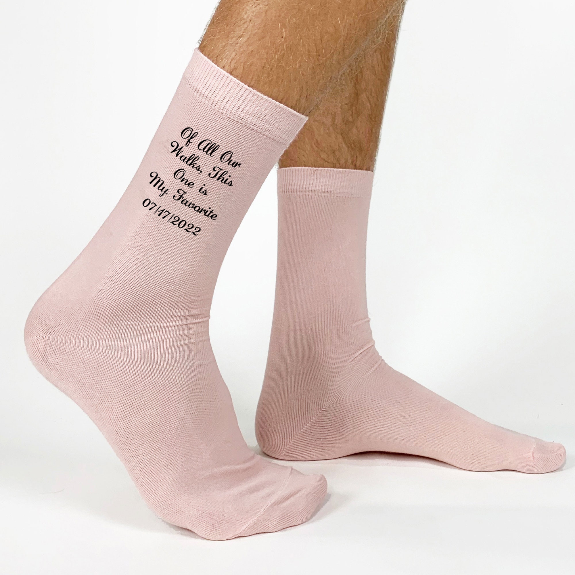 Kleding Gender-neutrale kleding volwassenen Sokken & Beenmode of all our walks this is my fav Father of the Bride Gift special socks for a special walk father personalized socks brides father gift 