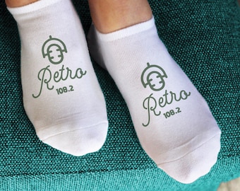 Calcetines invisibles con estampado personalizado: calcetines con diseño personalizado para mujer