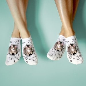 Custom Pet Photo Socks: Personalized Cat & Dog Lover Gift
