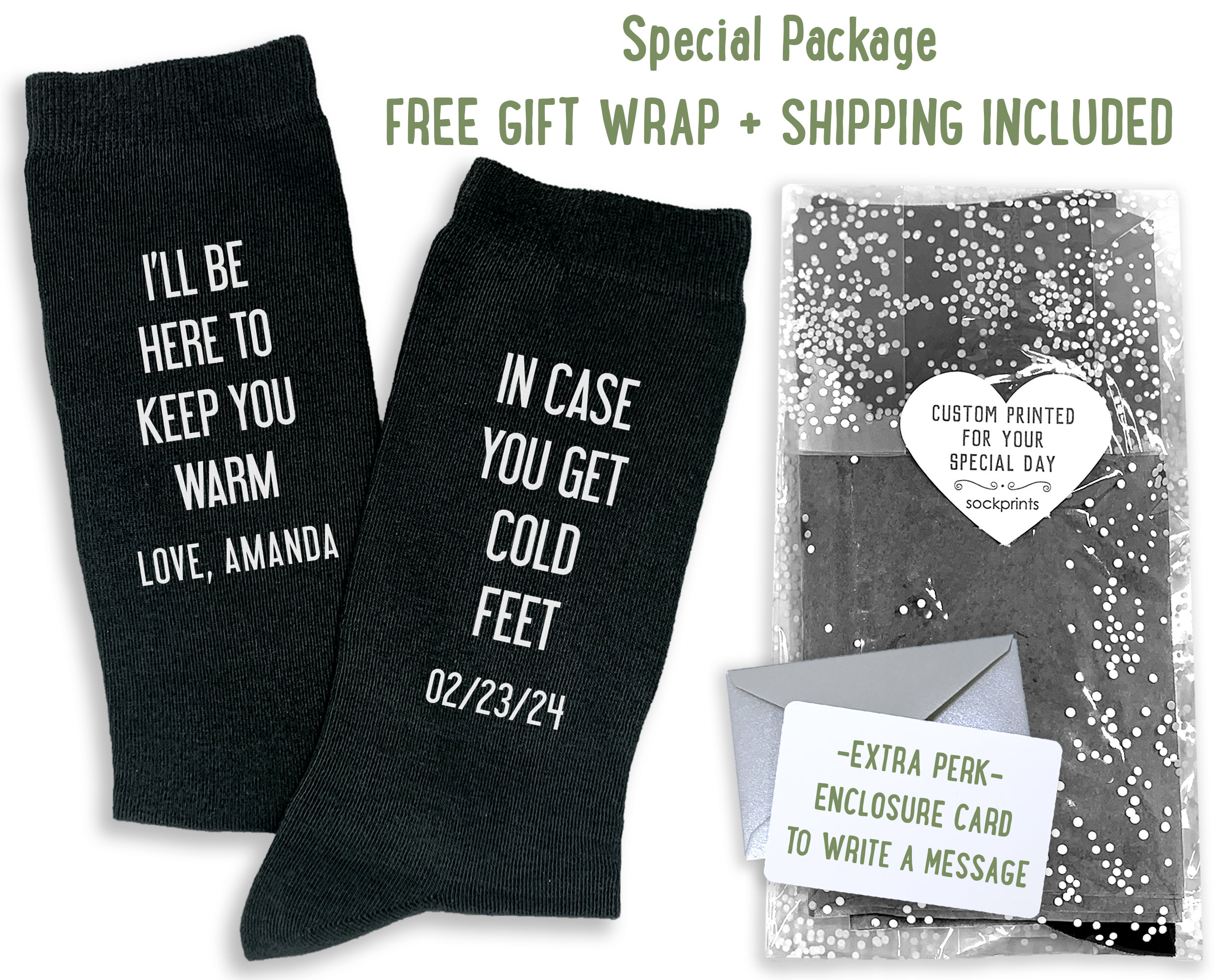 Groom Gift Socks: Personalized Wedding Day