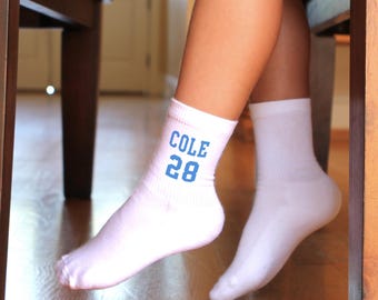 Personalized Kids Socks: Custom Photo or Text, Youth Size 5-9