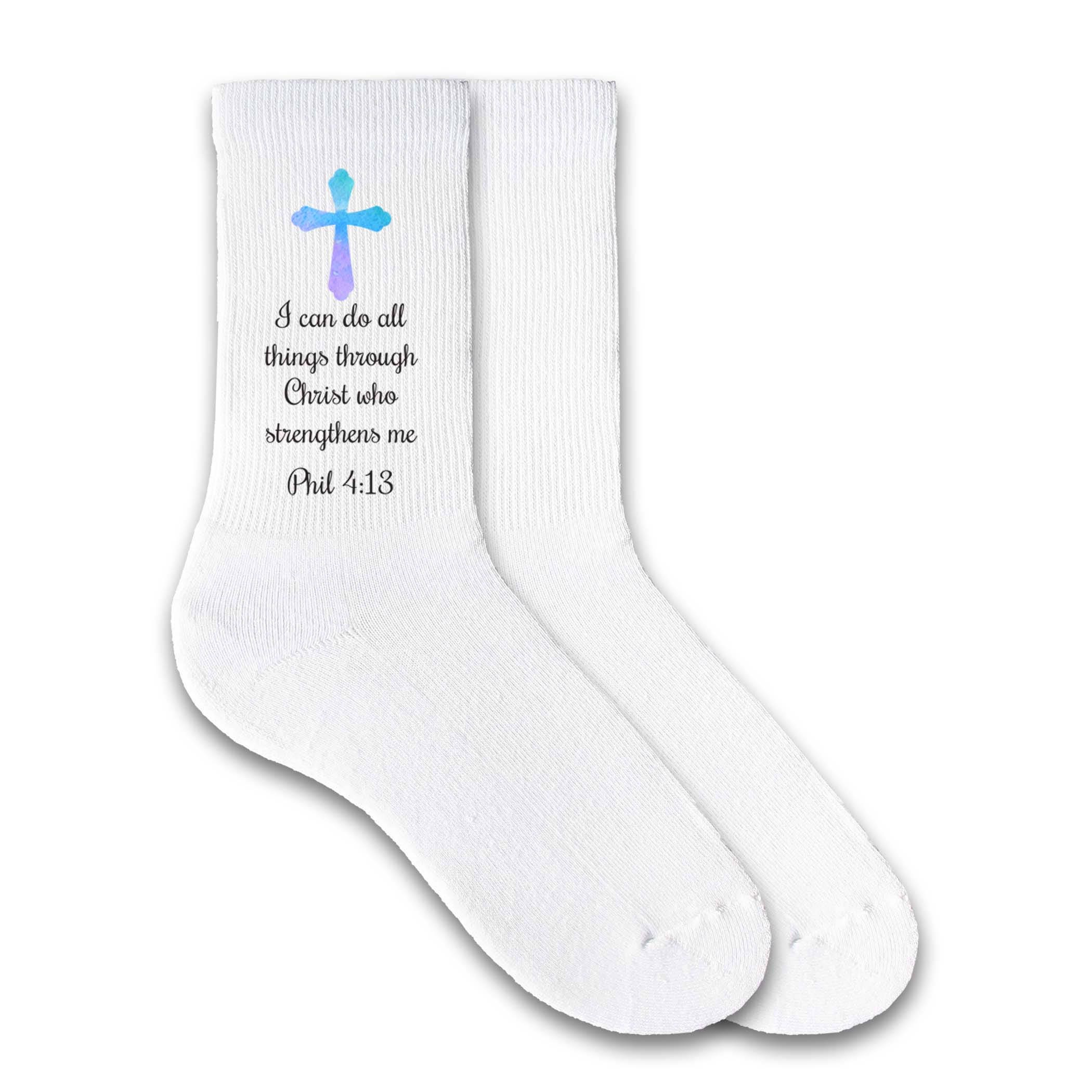 Printed Christian Novelty Socks with Inspirational Christian Etsy