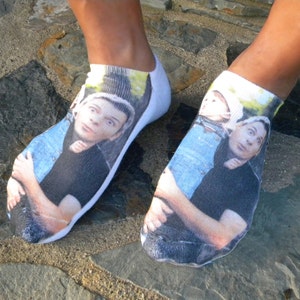 Custom Novelty Socks Printed with Your Photo Make Cool Socks for Gift Giving and Fun Socks for All Ages