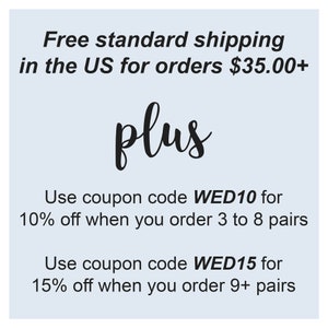 Free standard shipping in the US for orders over thirty five dollars.  Discounts available for large orders. Inspired by star wars these custom printed and personalized wedding day socks make a great gift for the wedding party.