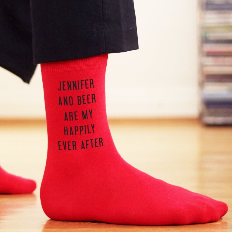 Funny Socks for Him Custom Socks with Fun Sayings about Love | Etsy