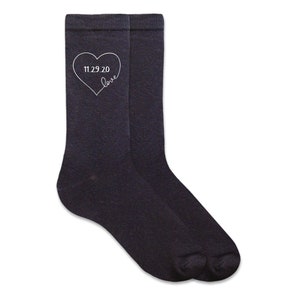 Wedding Socks for the Groom and Wedding Party, Personalized Dress Socks ...