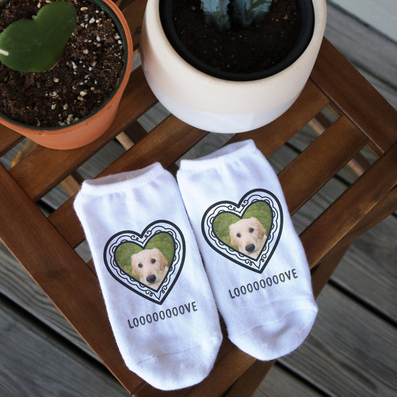 Custom Socks, Personalized Socks with Your Photo and Add Text, Fun Socks for the Perfect Gift Giving Idea, Gift for Him or Her Under 20 image 2