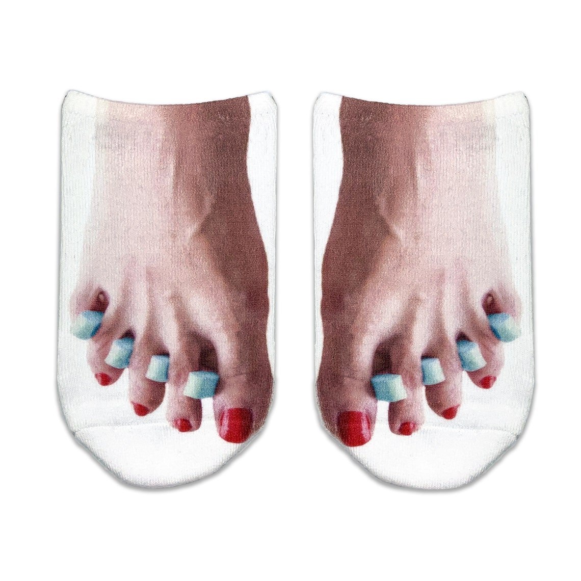 Funny No Show Socks for Women Goofy Socks with Feet Image | Etsy