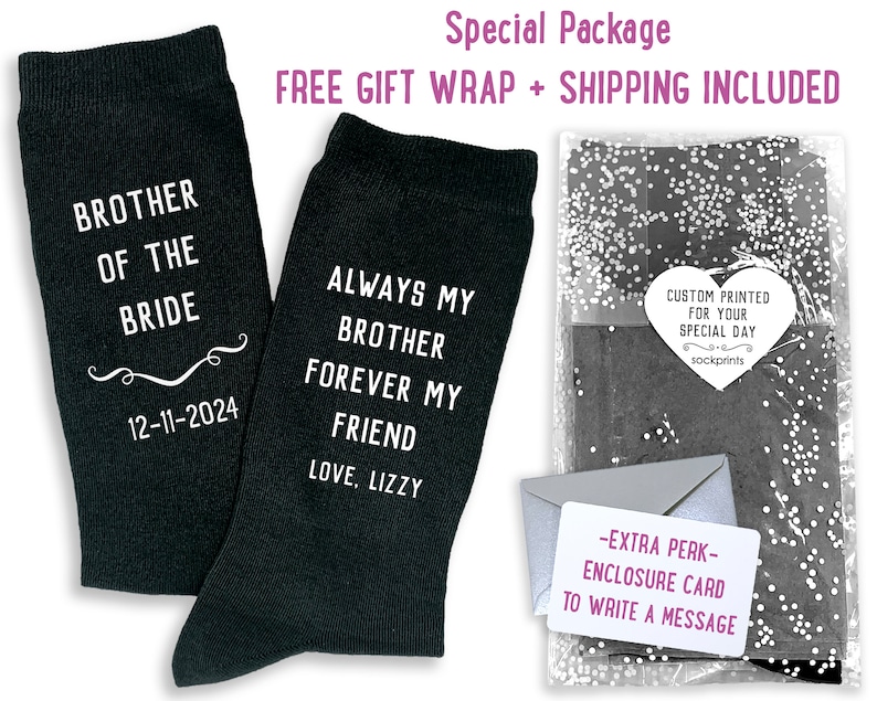 Using our most popular wedding socks as inspiration we have socks for the Father of the Bride, Father of the Groom, Groom, Brother of the Bride Groom, and a special design for the 2 year anniversary.