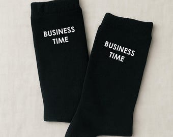 Business Time Socks: Funny Novelty Socks for Men