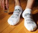Squats? I Thought You Said Shots  Funny Workout Saying Printed On No Show Socks and Other Workout Socks Printed with Funny Sayings 