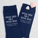 Father of the Bride Gift for Dad, Personalized Father of the Bride Socks, Special Socks for a Special Walk, Dad of the Bride Navy Socks 