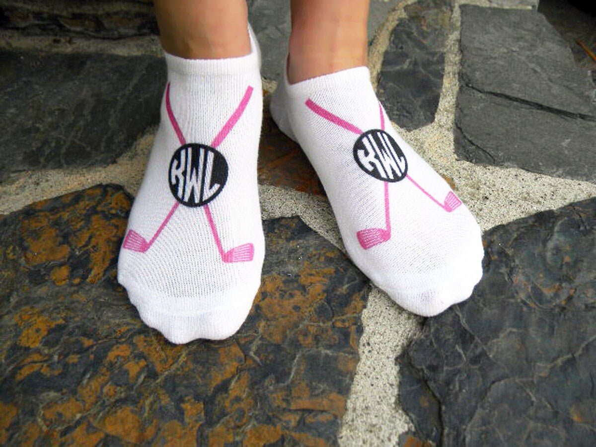 Monogram Golf Socks: Personalized Golf Accessories for Her