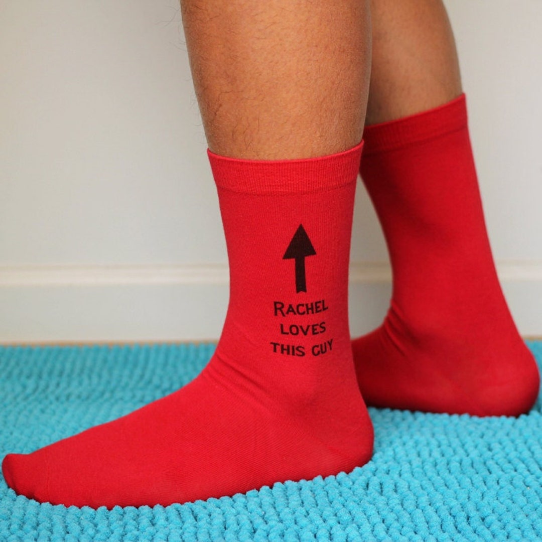 Custom Personalized Socks as a Gift for Him Novelty Fun Socks Etsy