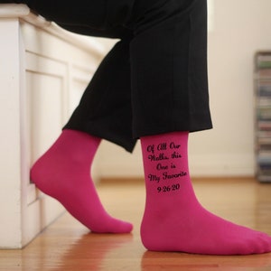 Father of the Bride Socks Custom Dress Socks for Dad Mens - Etsy