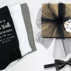 Personalized Father of the Bride Socks: Wedding Date Gift