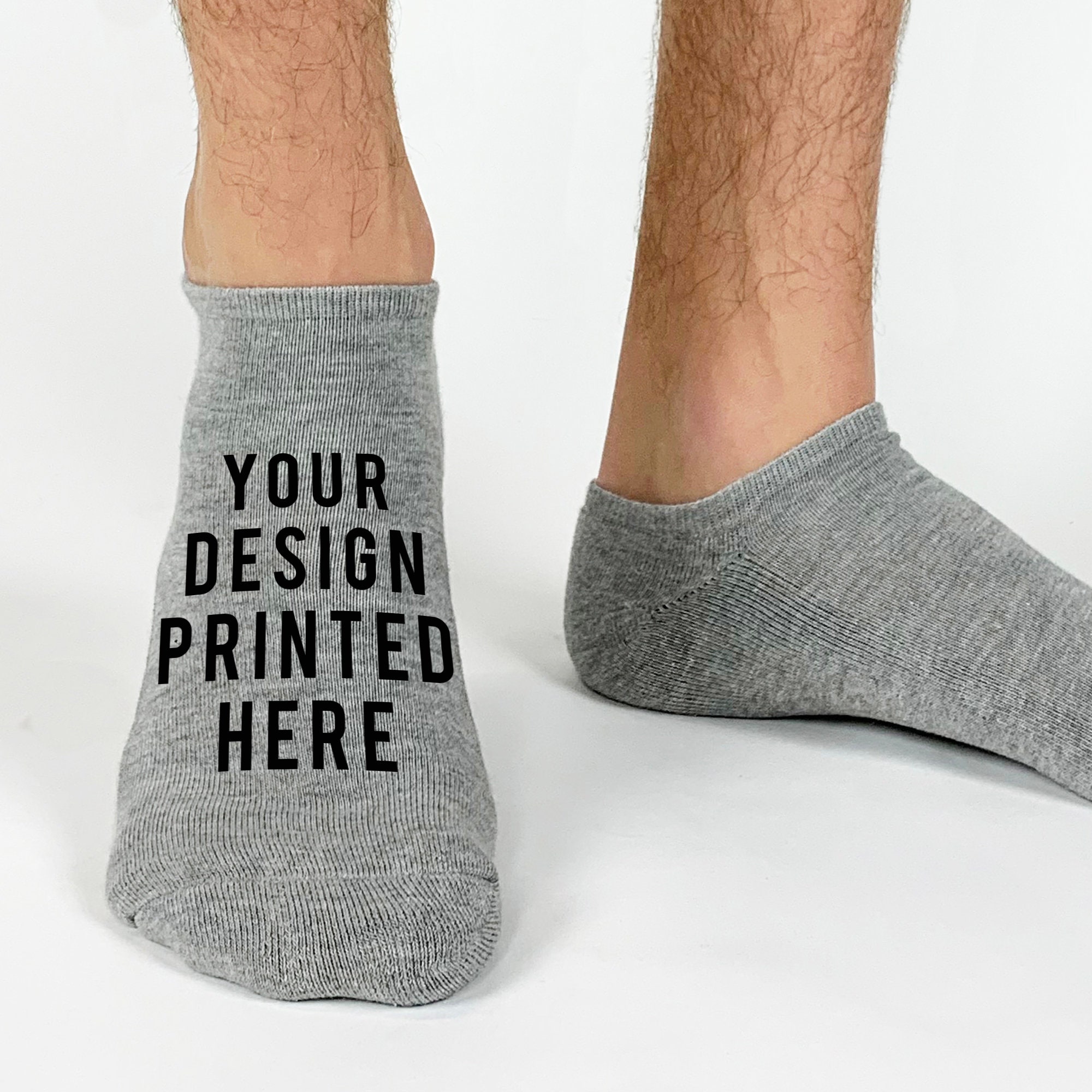 Custom and Personalized No Show Socks for Men Cool Socks to Add