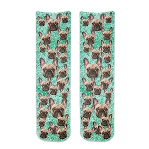 Socks with Dog Faces. Custom Dog Face Socks -Custom Photo Socks, Personalized Socks, Custom Printed Socks, Picture Socks, Pet Parent Gift