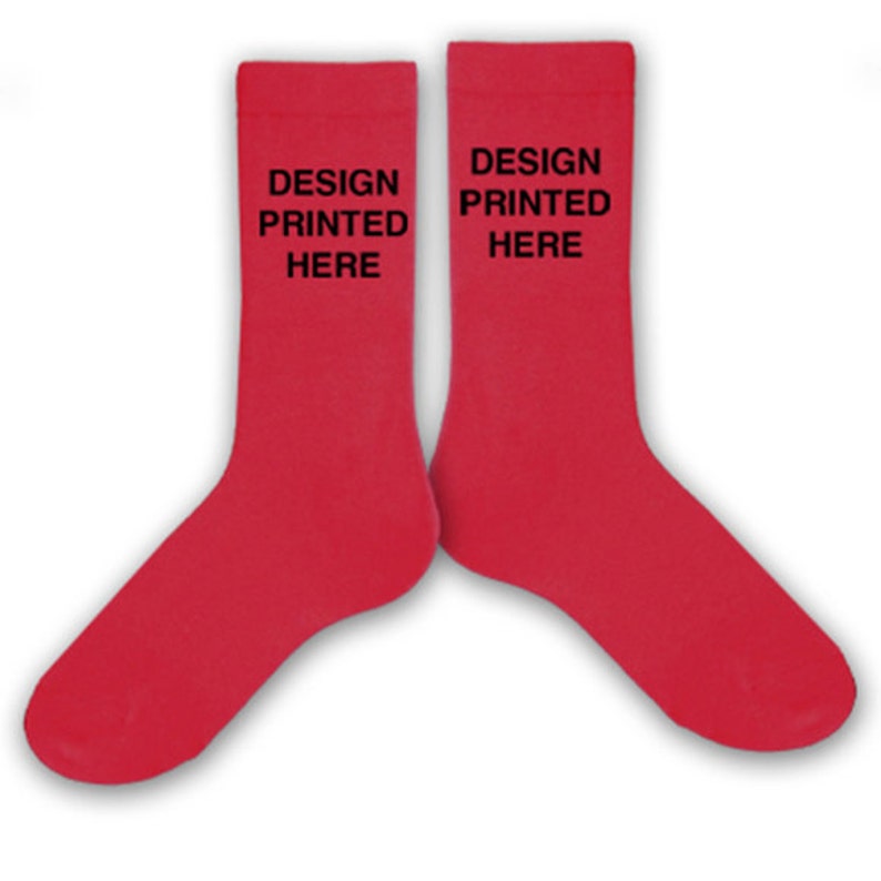 Custom Printed and Personalized Mens Dress Socks Socks for Him Etsy