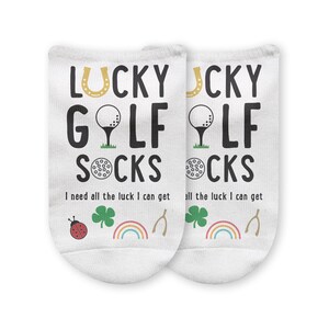 Our printed golf socks make great gifts for your golf group or tournament tee gift. Send us a message about discounted bulk pricing!