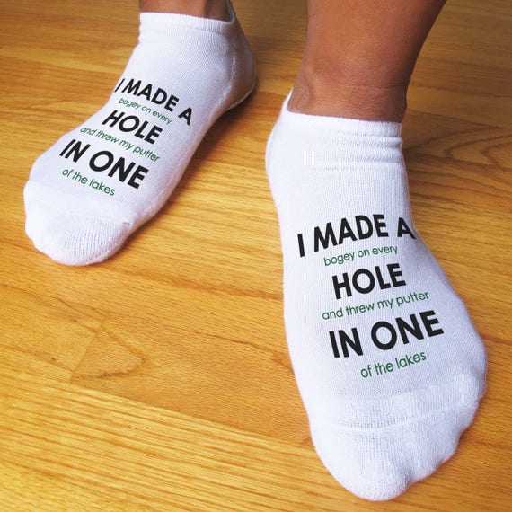 Buy Funny Golf Gifts for Men Humorous Novelty Socks for the Golfer Printed  No Show Socks, Choose Your Design Online in India 