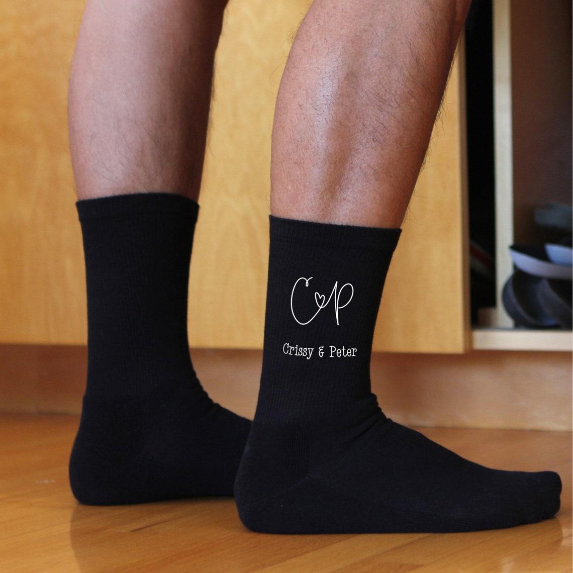 Personalized Groom Socks Custom Wedding Monogram Socks with | Etsy