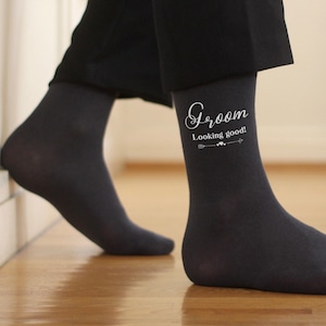 Wedding Party Socks with Funny Sayings, Groom Socks, Best Value Wedding Theme Socks for Each Wedding Role, Groom Wedding Day Socks